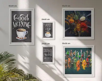 Coffee wall art set coffee beverage theme for enthusiasts