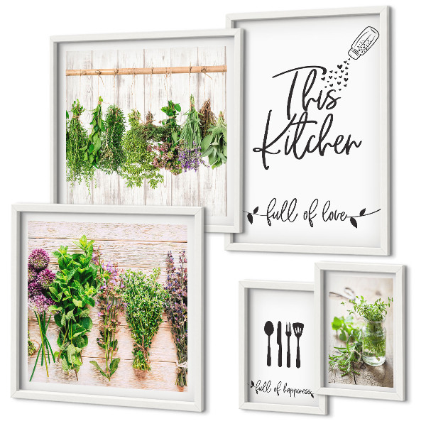 Gallery wall Rustic Herbal Inspirations