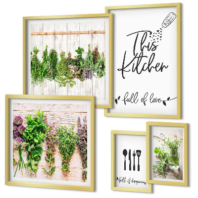 Gallery wall Rustic Herbal Inspirations