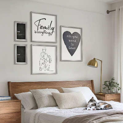 Gallery wall Family values, love, closeness
