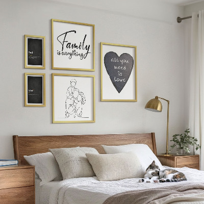 Gallery wall Family values, love, closeness