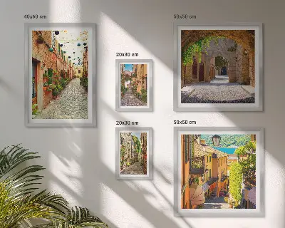 Gallery Wall charming green city streets print