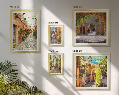 Gallery Wall charming green city streets print