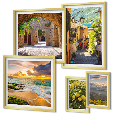Gallery wall Charming streets and landscapes