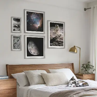 Cosmic discoveries and secrets wall art set of 5 pieces