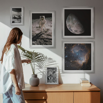 Set of 5 wall art pieces Cosmic discoveries and secrets