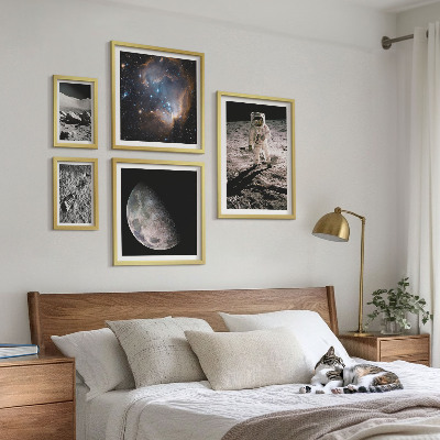 Set of 5 wall art pieces Cosmic discoveries and secrets