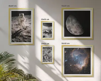 Cosmic discoveries and secrets wall art set of 5 pieces