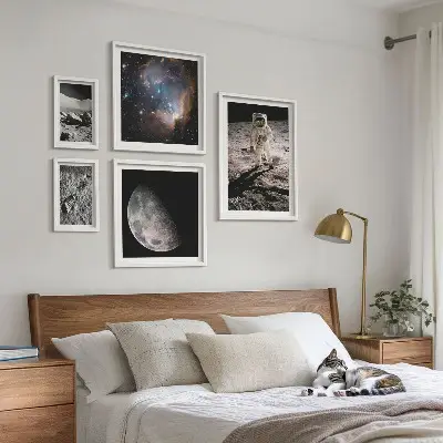 Cosmic discoveries and secrets wall art set of 5 pieces