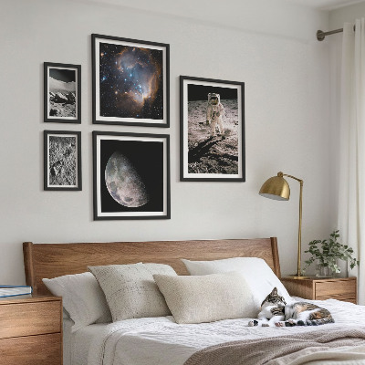 Set of 5 wall art pieces Cosmic discoveries and secrets