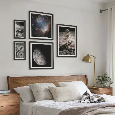 Cosmic discoveries and secrets wall art set of 5 pieces