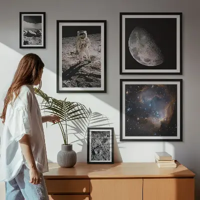 Cosmic discoveries and secrets wall art set of 5 pieces