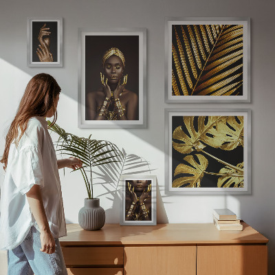 Gallery wall Glamour style portraits of women in nature