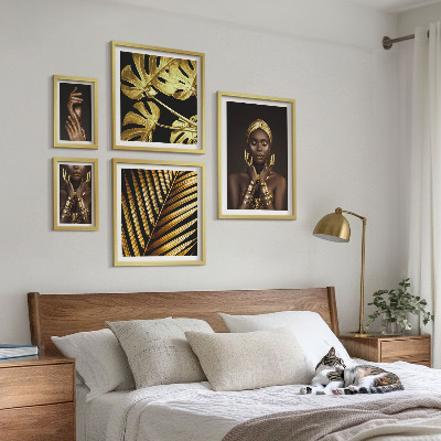 Gallery wall Glamour style portraits of women in nature