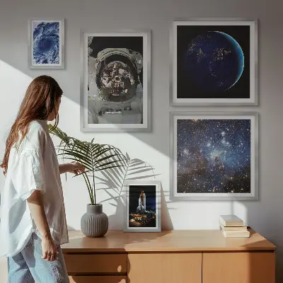 Astronauts' Space Discoveries framed photo set