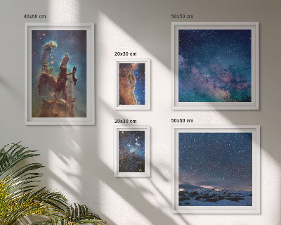 Gallery wall Cosmic landscapes of galaxies