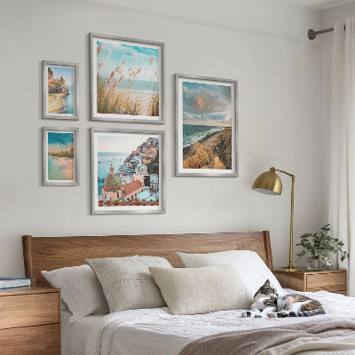 Framed photo set Beach landscapes of the world