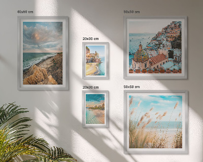 Framed photo set Beach landscapes of the world