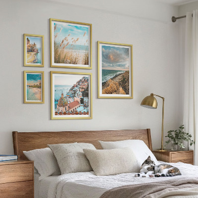 Framed photo set Beach landscapes of the world