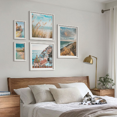 Framed photo set Beach landscapes of the world