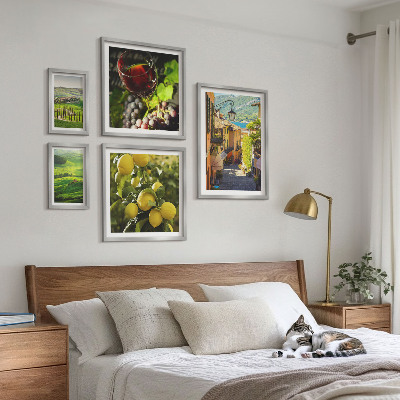 Set of 5 wall art pieces The charming landscapes of Tuscany
