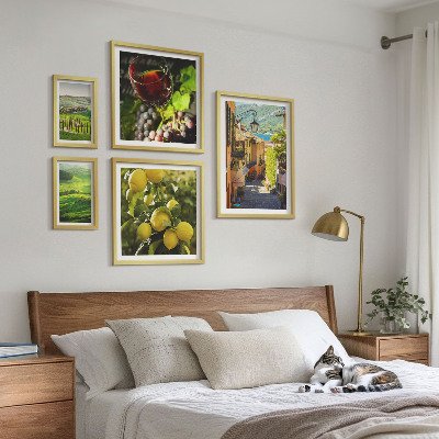 Set of 5 wall art pieces The charming landscapes of Tuscany