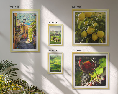 Set of 5 wall art pieces The charming landscapes of Tuscany