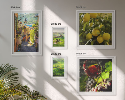 Set of 5 wall art pieces The charming landscapes of Tuscany