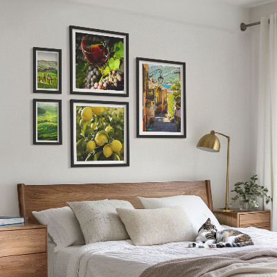 Set of 5 wall art pieces The charming landscapes of Tuscany