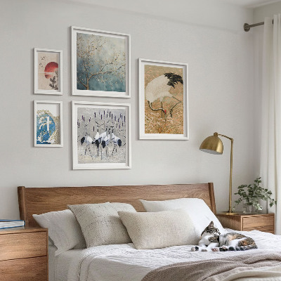 Framed photo set Stylish nature paintings of birds