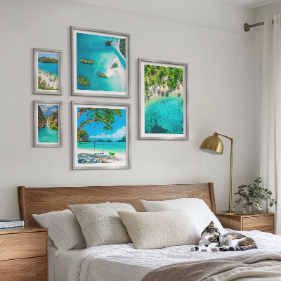 Framed photo set Tropical beaches, paradise waters