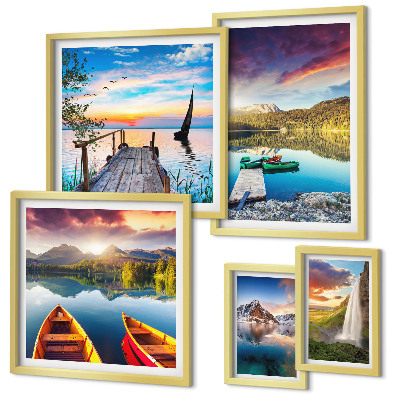 Gallery wall Landscapes waterfalls lakes