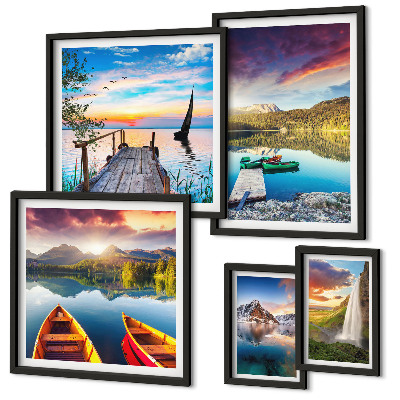 Gallery wall Landscapes waterfalls lakes