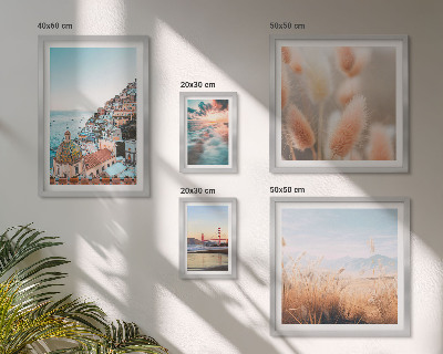 Set of 5 wall art pieces Coastal landscapes nature