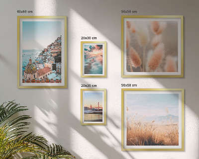 Set of 5 wall art pieces Coastal landscapes nature