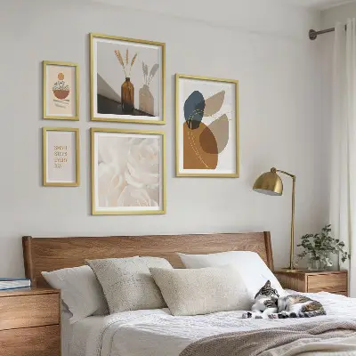 Boho plant gallery wall decorations boho plant gallery wall set