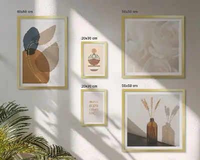 Boho plant gallery wall decorations boho plant gallery wall set