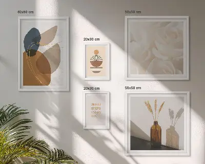 Boho plant gallery wall decorations boho plant gallery wall set