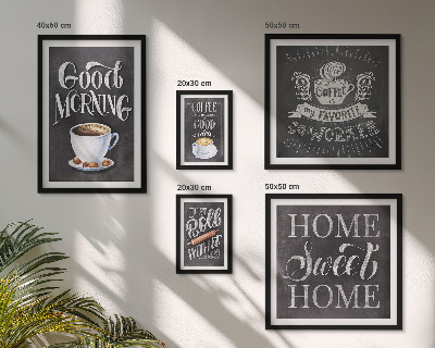 Set of 5 wall art pieces Rustic coffee inspirations