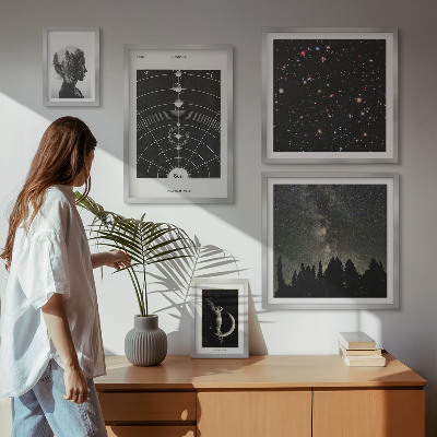 Framed photo set Cosmic inspirations of the galaxy