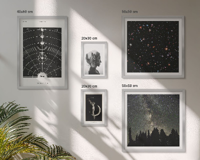 Framed photo set Cosmic inspirations of the galaxy