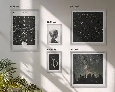 Cosmic Inspirations of the Galaxy framed photo set