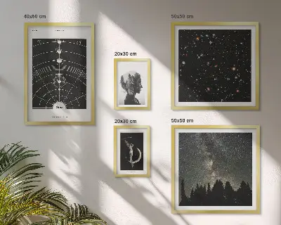 Cosmic Inspirations of the Galaxy framed photo set