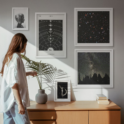 Framed photo set Cosmic inspirations of the galaxy
