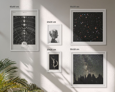 Framed photo set Cosmic inspirations of the galaxy