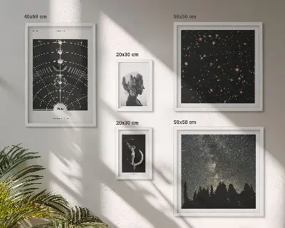 Cosmic Inspirations of the Galaxy framed photo set