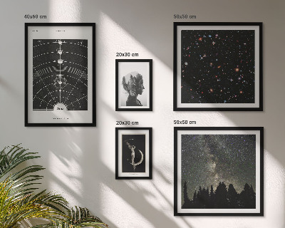 Framed photo set Cosmic inspirations of the galaxy