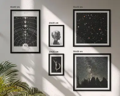 Cosmic Inspirations of the Galaxy framed photo set