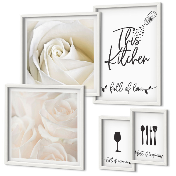 Gallery wall Stylish plant kitchen decoration