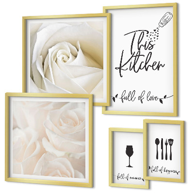 Gallery wall Stylish plant kitchen decoration
